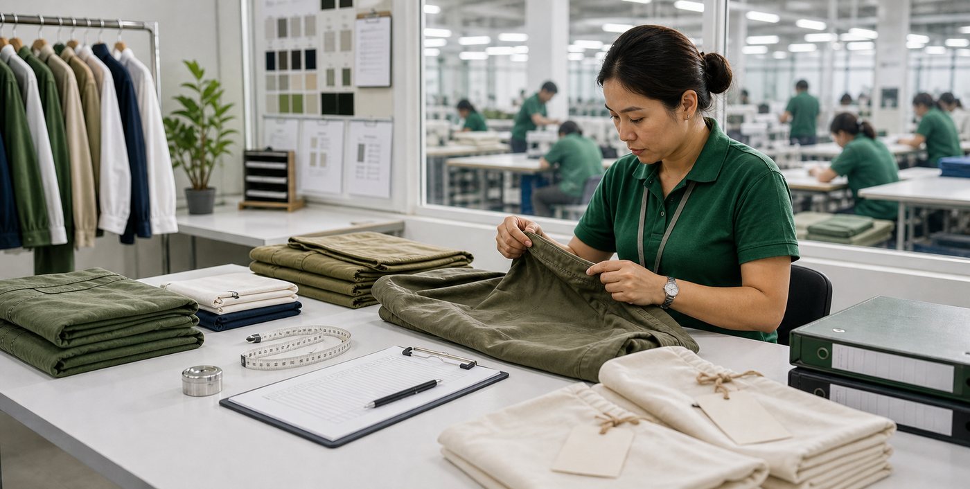 Apparel compliance readiness and quality review desk