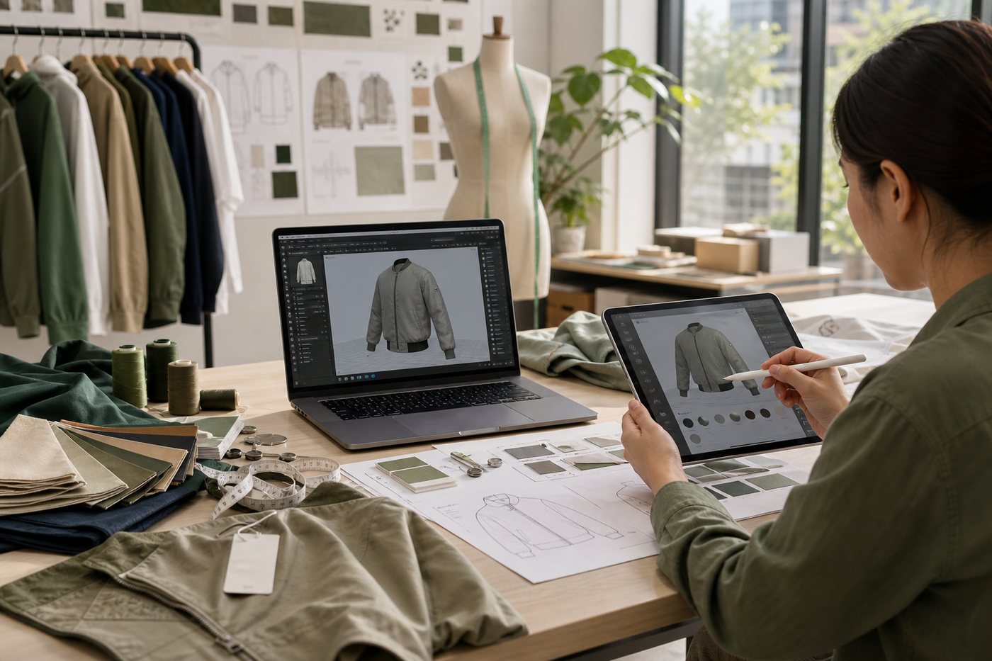 Apparel product development using 3D sampling and digital garment review